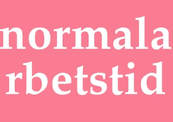 Synonym normalarbetstid