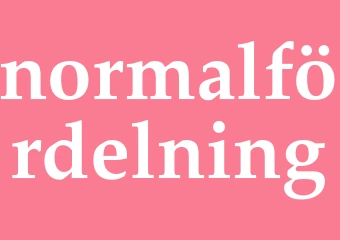 Synonym normalfördelning