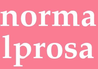 Synonym normalprosa