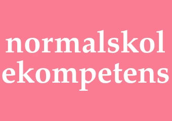 Synonym normalskolekompetens