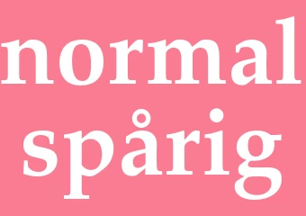 Synonym normalspårig
