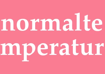 Synonym normaltemperatur