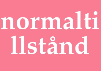 Synonym normaltillstånd