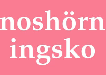 Synonym noshörningsko