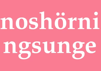 Synonym noshörningsunge