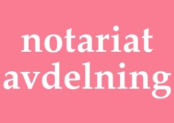 Synonym notariatavdelning
