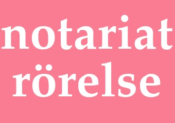 Synonym notariatrörelse