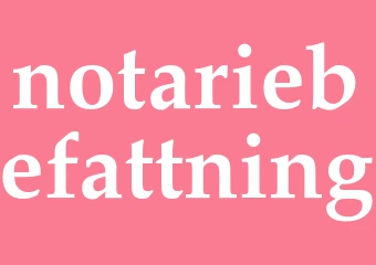 Synonym notariebefattning