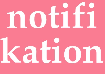 Synonym notifikation