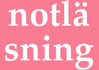 Synonym notläsning