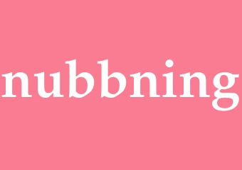 Synonym nubbning