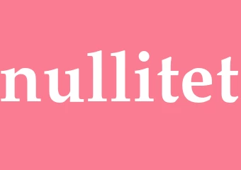 Synonym nullitet