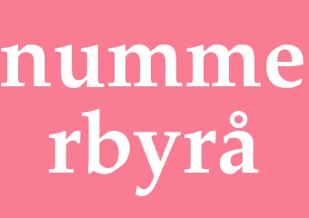 Synonym nummerbyrå