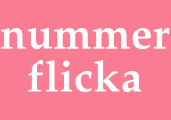 Synonym nummerflicka