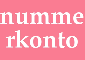 Synonym nummerkonto