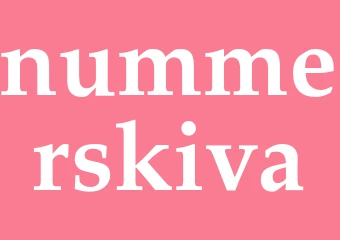 Synonym nummerskiva