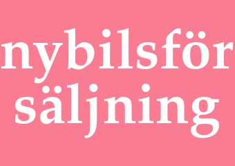 Synonym nybilsförsäljning