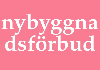 Synonym nybyggnadsförbud