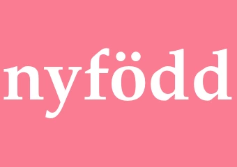 Synonym nyfödd