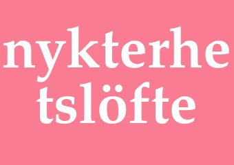 Synonym nykterhetslöfte