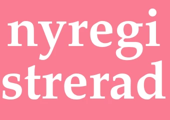 Synonym nyregistrerad