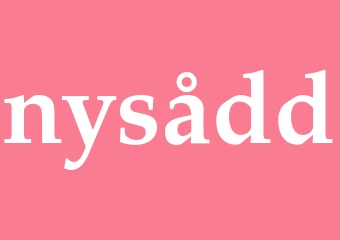 Synonym nysådd
