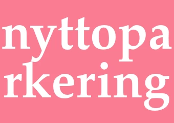 Synonym nyttoparkering