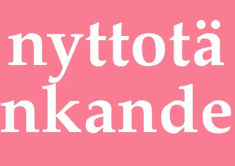 Synonym nyttotänkande