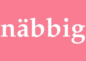 Synonym näbbig