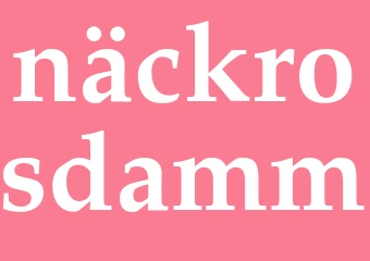 Synonym näckrosdamm