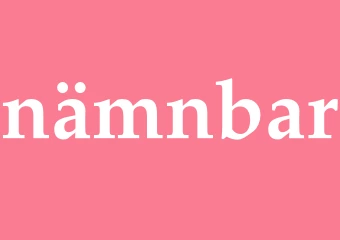 Synonym nämnbar