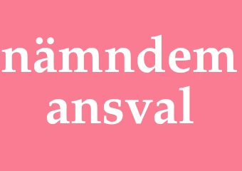 Synonym nämndemansval