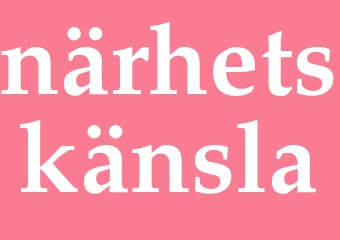 Synonym närhetskänsla