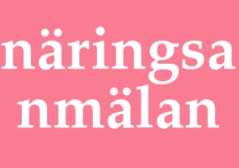 Synonym näringsanmälan