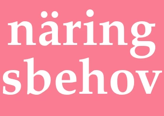 Synonym näringsbehov