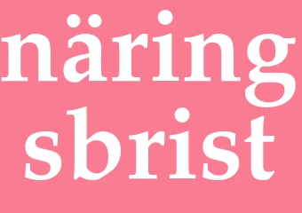 Synonym näringsbrist