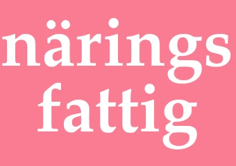 Synonym näringsfattig
