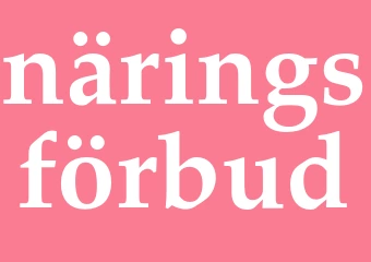 Synonym näringsförbud