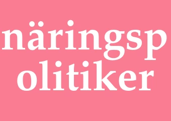 Synonym näringspolitiker