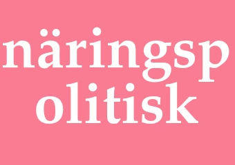 Synonym näringspolitisk