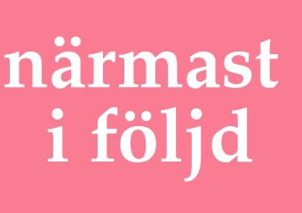 Synonym närmast i följd