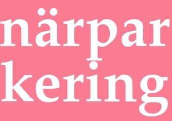 Synonym närparkering