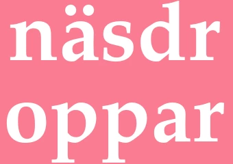 Synonym näsdroppar