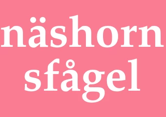 Synonym näshornsfågel