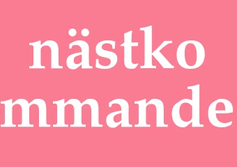 Synonym nästkommande