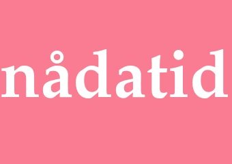 Synonym nådatid