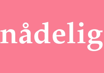 Synonym nådelig