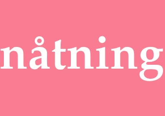 Synonym nåtning