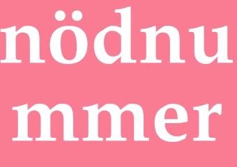 Synonym nödnummer