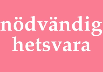 Synonym nödvändighetsvara